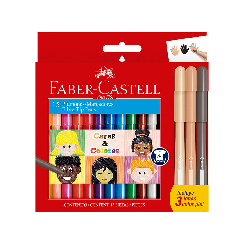 Plumon Faber (555343) Fiesta 45 X12 + 3 Tonos Piel