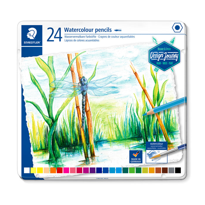 Colores Staedtler Largos Acuarelables Lata X24