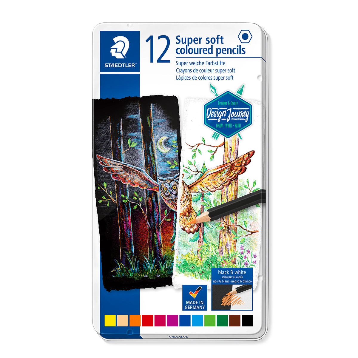 Pintura acrílica Staedtler, 12 colores