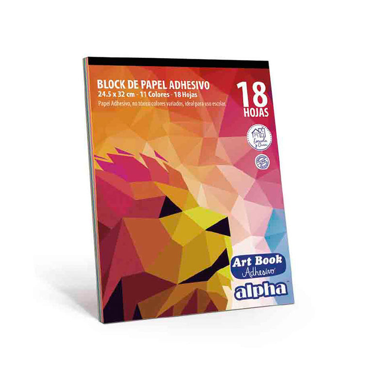 Block Alpha Art Book Adhesivo Eco (18 Pliegos)