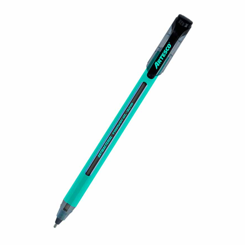Boligrafo Artesco Trimax Gl-32M Antibacterial Negro