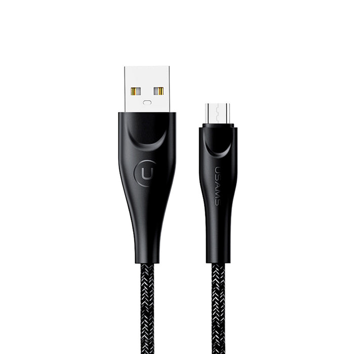 Cable U-41 Tejido USB a Micro 1mt Negro