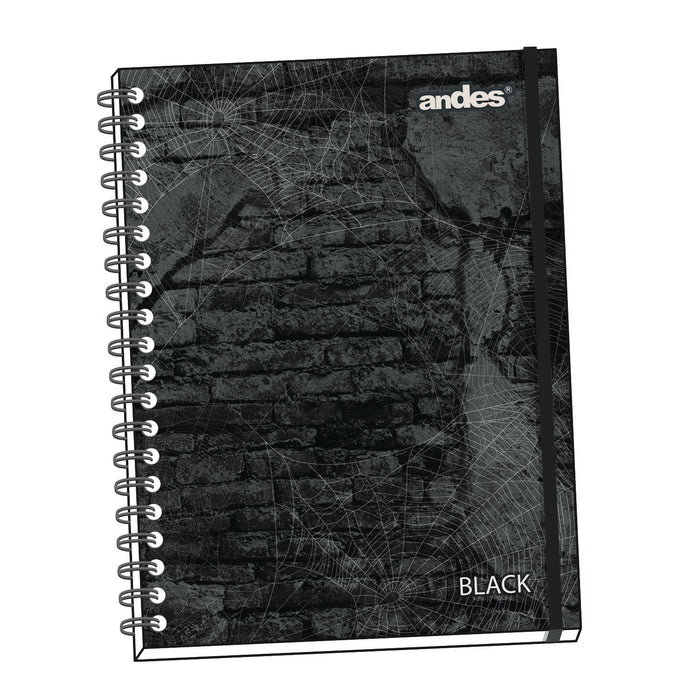 Cuaderno Andes Esp A-4 160H 70Gr 6C Tapa Dura Black