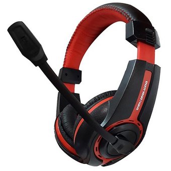 Audifono Havit H2001u Gamer Negro/Rojo