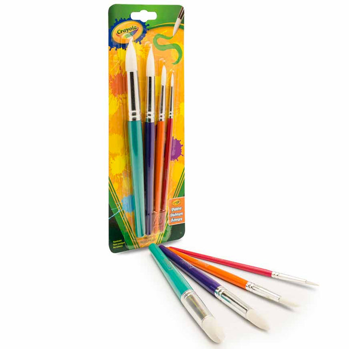 Set Pinceles Crayola Redondos -Blister X 4 Un
