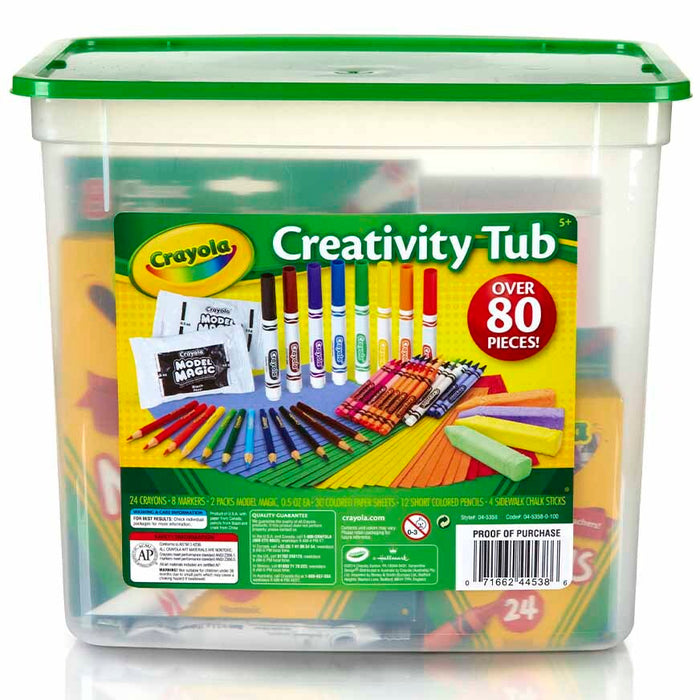 Set Crayola Creativity (Cf007) Tub -Est + 80Pcs