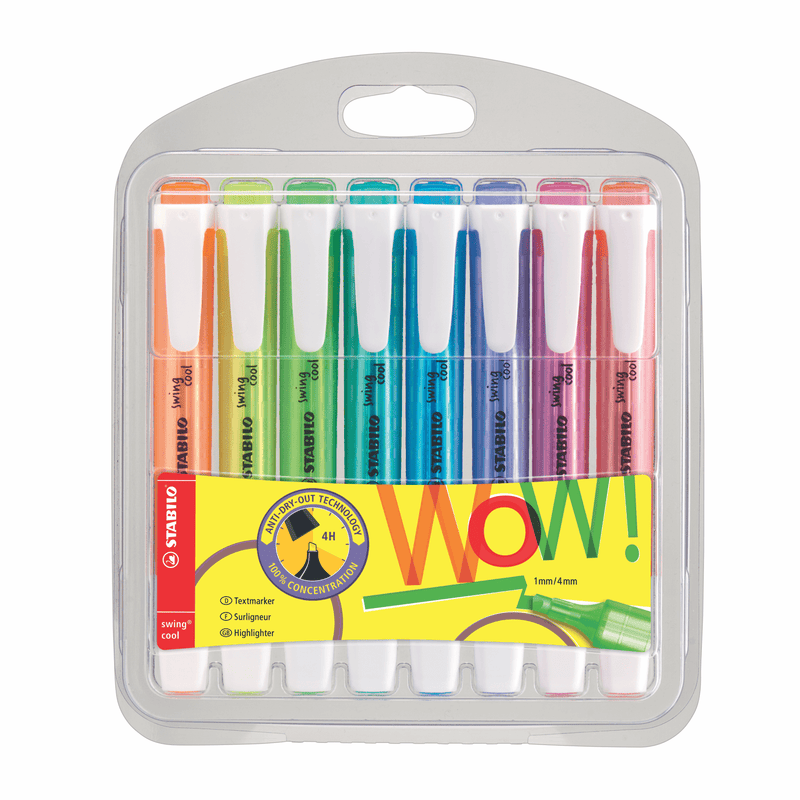 Resaltadores Stabilo (275/8-3)  Swing Cool Estuche X 8