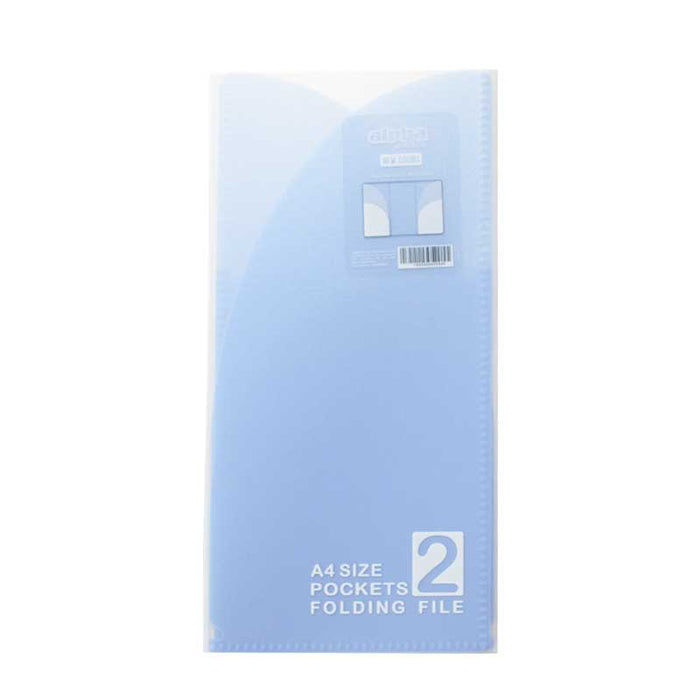 Folder Alpha Pockets Plegable  Azul Pastel