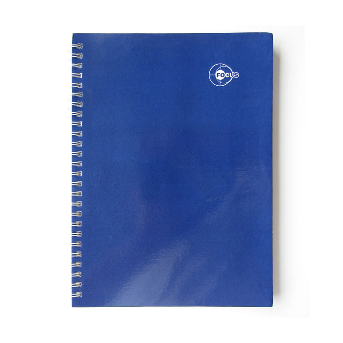 Cuaderno Anillado Cuadriculado A5 Focus Color Azul 56 Gr  Americano 200Hjs