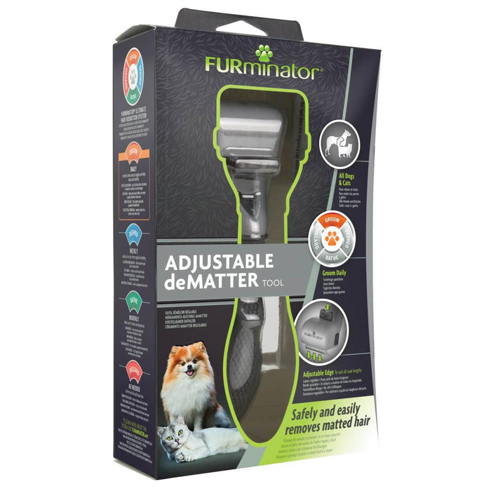 A closer look at De-Matting A Cat'S Fur With A Furminator