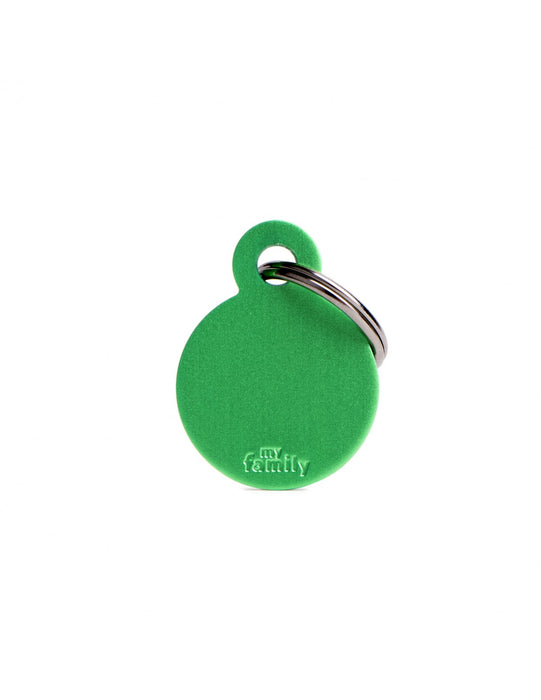 Placa Small Round Aluminum Green