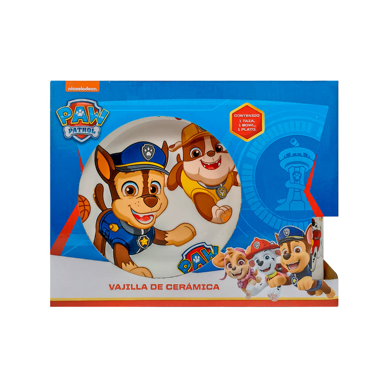 Set de Cerámica Scool 3Pz Paw Patrol para niño