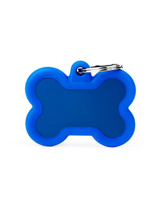 Placa Aluminium Blue Bone With Blue Rubber