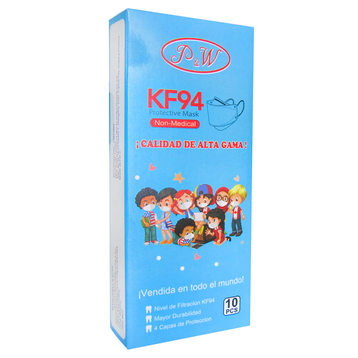 Mascarilla KF94 Niños con Diseños Combinados - Caja x 10 unds