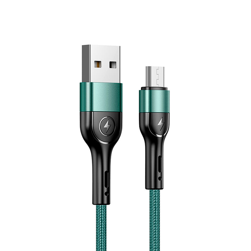 Us-sj450 U55 Cable Tejido Usams Aluminio Micro 1M Verde