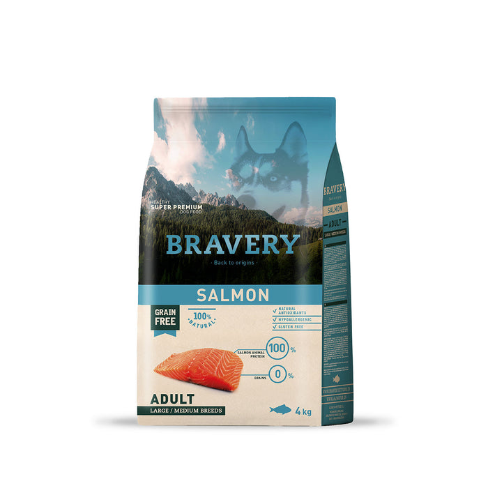 Bravery Salmon Adult Large/Medium Breed 4 Kg