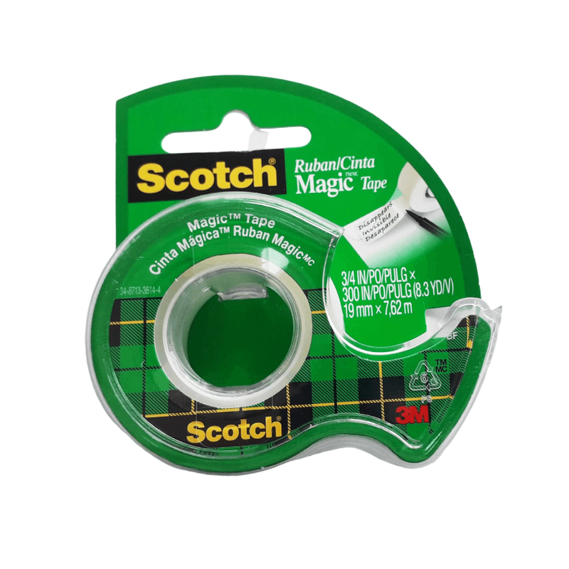 Cinta Mágica Scotch Con Dispensador 3/4" X 7.6M