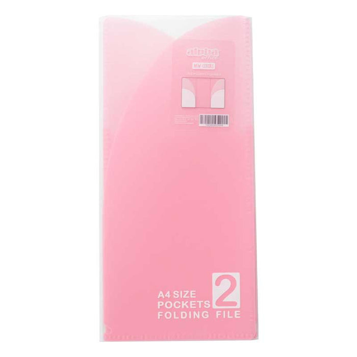 Folder Alpha Pockets Plegable Rosado Pastel
