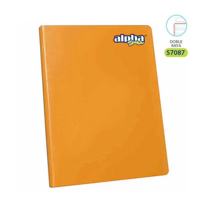 Cuaderno Alpha Grapado Carta 57087 D/Raya Con Marco Rojo Scool