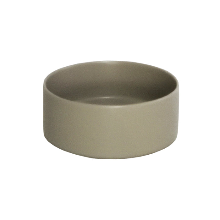Bowl Simple De Cerámica Gris Mate 15.5 Cm