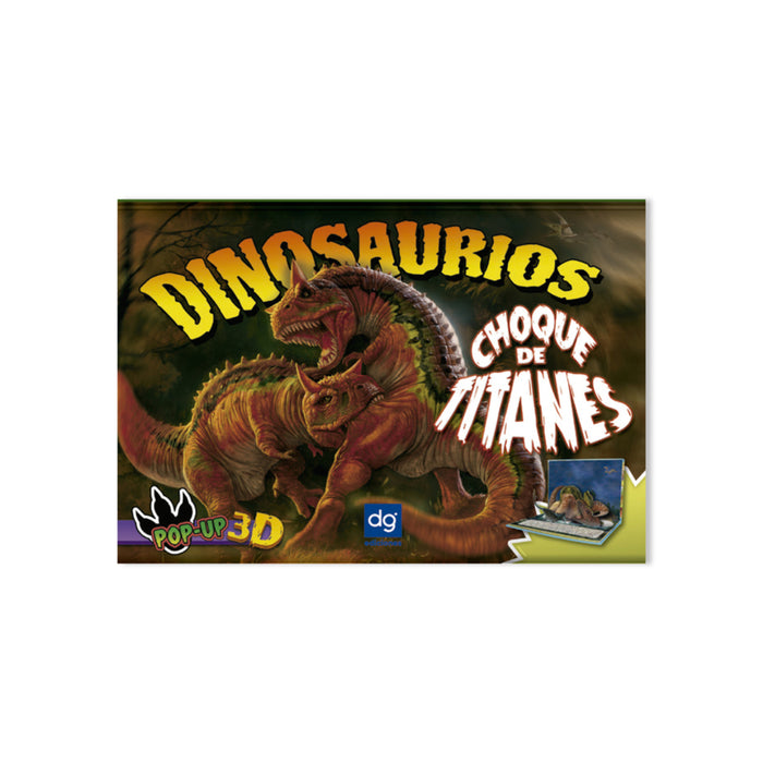Libro Dinosaurios Pop Up Choque Titanes