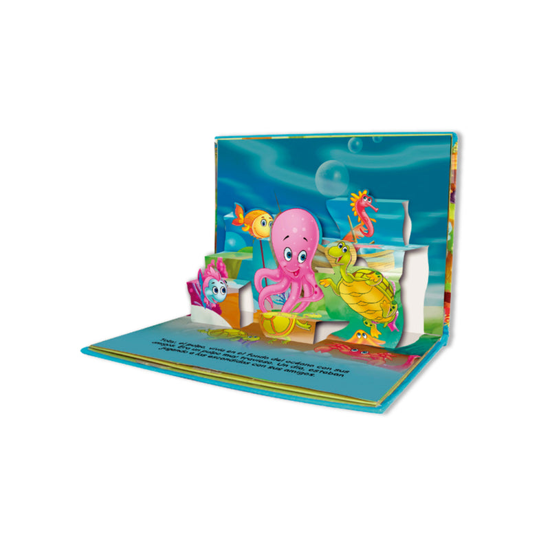 Libro Aventuras Animales Pop Up En Pulpo En Apuros