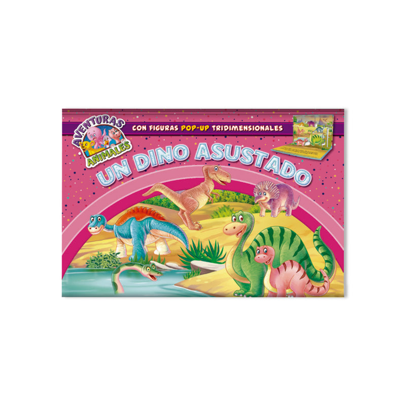 Libro Aventuras Animales Pop Up Un Dino Asustado