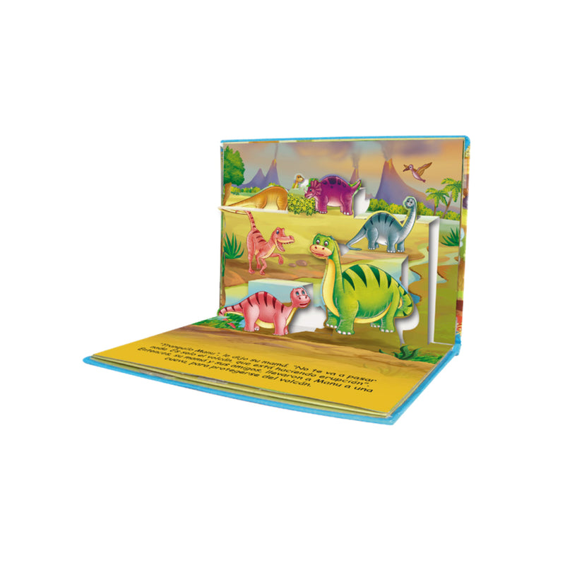 Libro Aventuras Animales Pop Up Un Dino Asustado