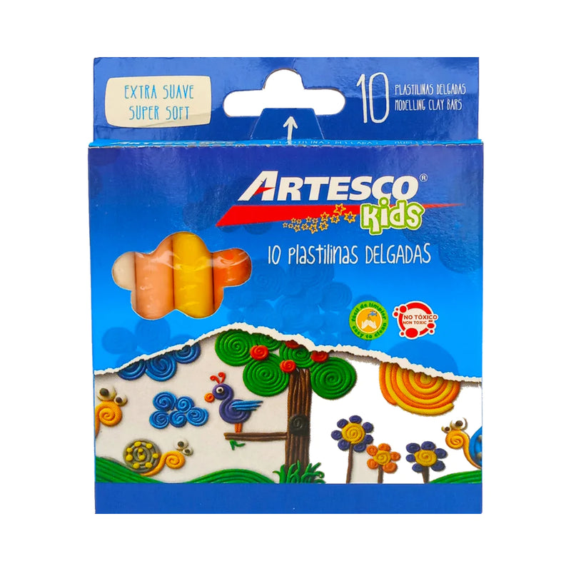 Plastilina Artesco Delgada x10