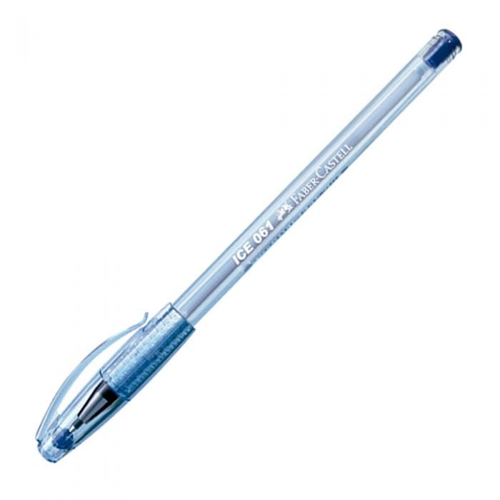 Bolígrafo Faber Tinta Seca (061) Punta Fina 0.8mm Color Azul x Unidad