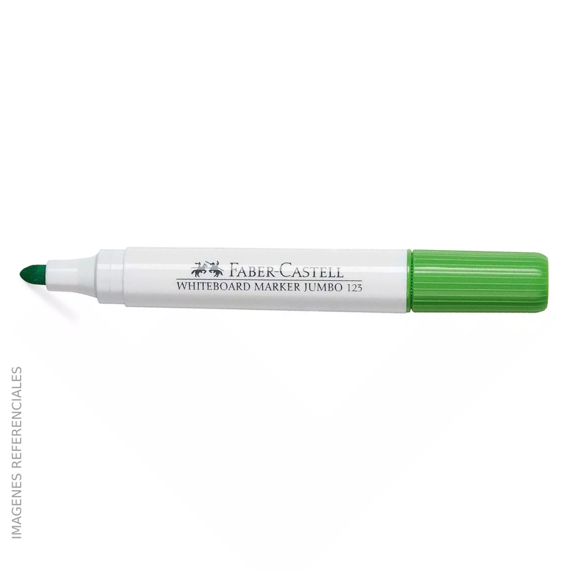 Plumon Faber Jumbo (123) Para Pizarra 3.6mm Color Verde Limon