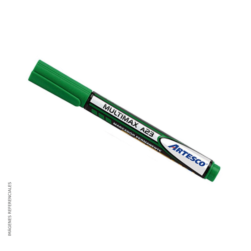 Plumon Artesco Perman Multimax (A23) Punta Media 3mm Color Verde